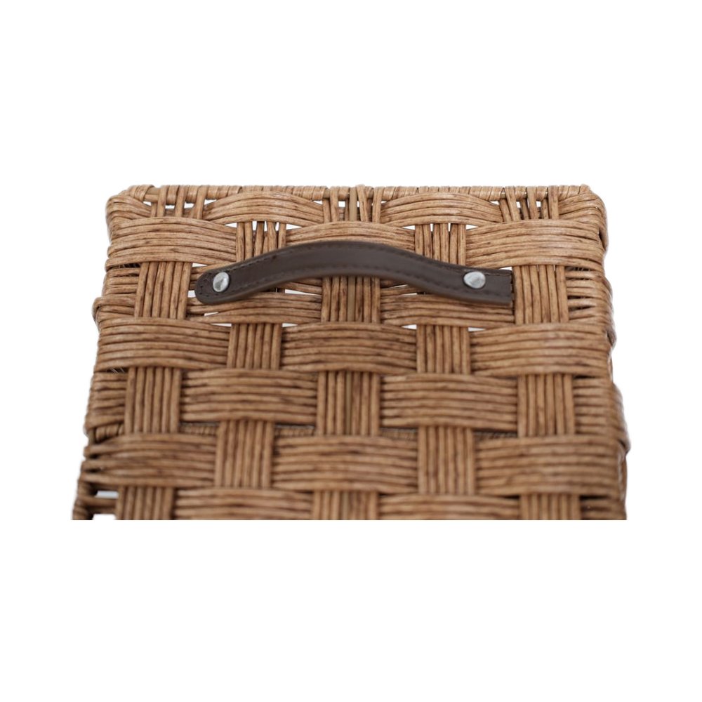 Wholesale Natural Rattan Wicker Foldable Storage Basket round Pattern Economy Woven Basket for Kitchen & Home Organization