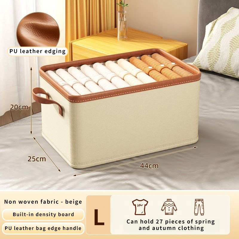 Household Thickened Fabric Folding Drawer Type Clothes Storage Box Wardrobe Dormitory Multi-Purpose Storage Box