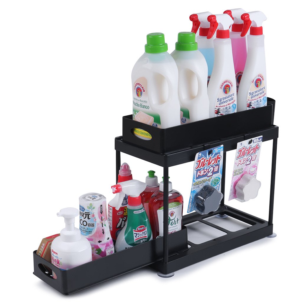 Multifunctional Drawer Storage Rack Large-capacity Over Sink Rack 2 Tier Kitchen Spice Rack