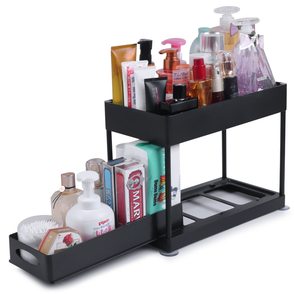 Multifunctional Drawer Storage Rack Large-capacity Over Sink Rack 2 Tier Kitchen Spice Rack