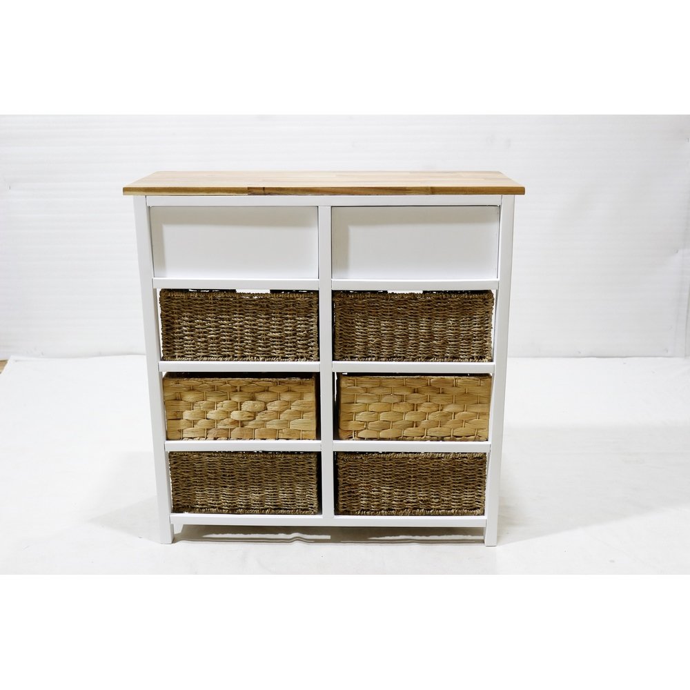 Handwoven 4 Tier Wood Cabinet Nightstand New Design 2024 Big Discounted Sale Natural Top Quality from Vietnam Manufacturer