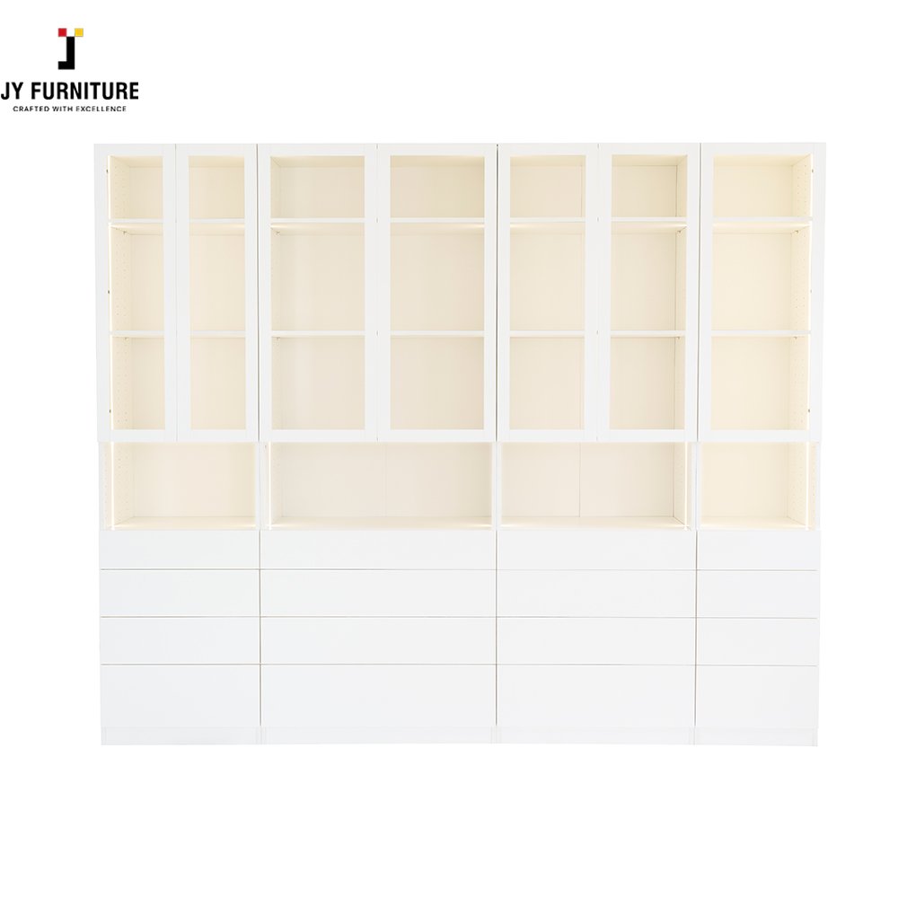 JY Modular DIY Wardrobe Closet with Shelves and Drawers Freestanding Walk In Hardwood Wardrobe From Vietnam