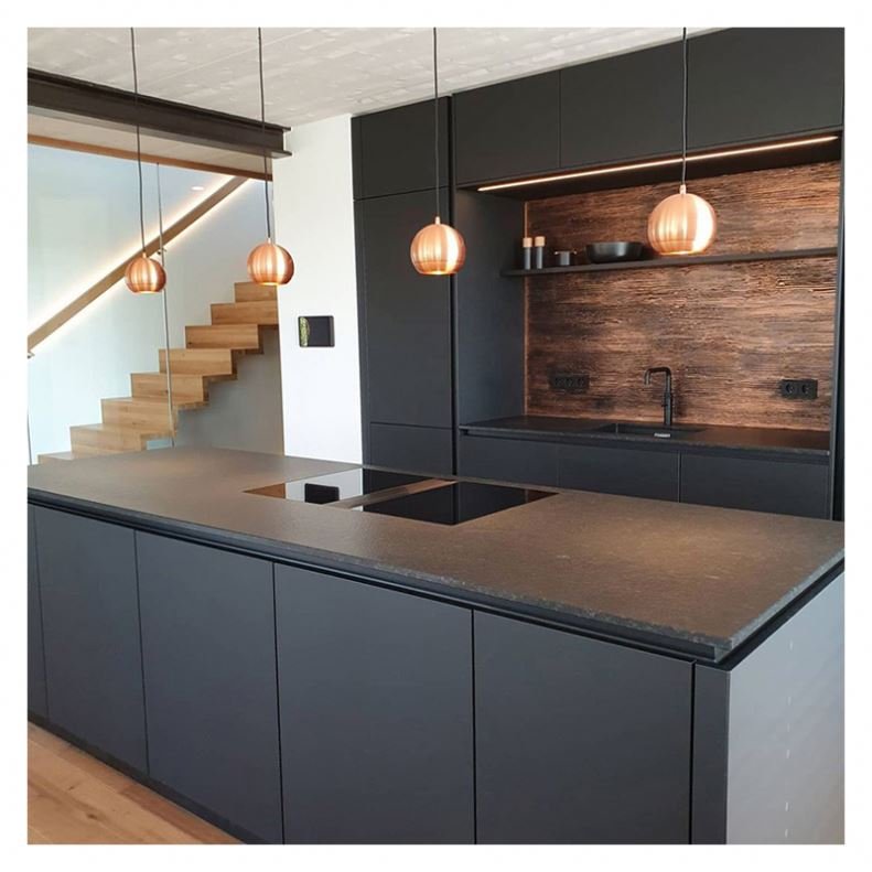 L Shaped Matt Modular Kitchen Designs Modular Kitchen With Island