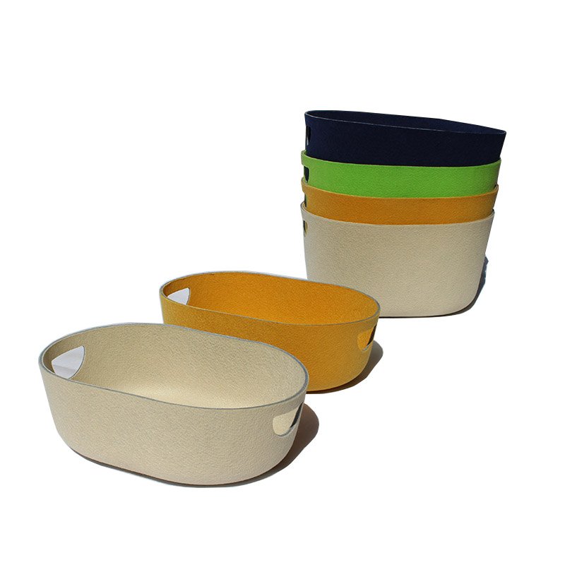 Customized Desktop Stationery Non Woven Fabric Organizer Jewelry Drawer Tray Recycled Felt Plastic Box Containers