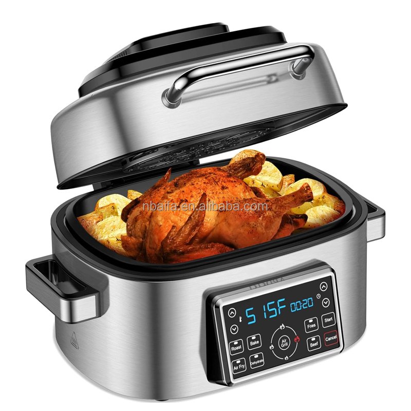 Aifa Indoor Air fryer grill 8 in 1 cooking function with Smart Thermometer smokeless grill and air fryer