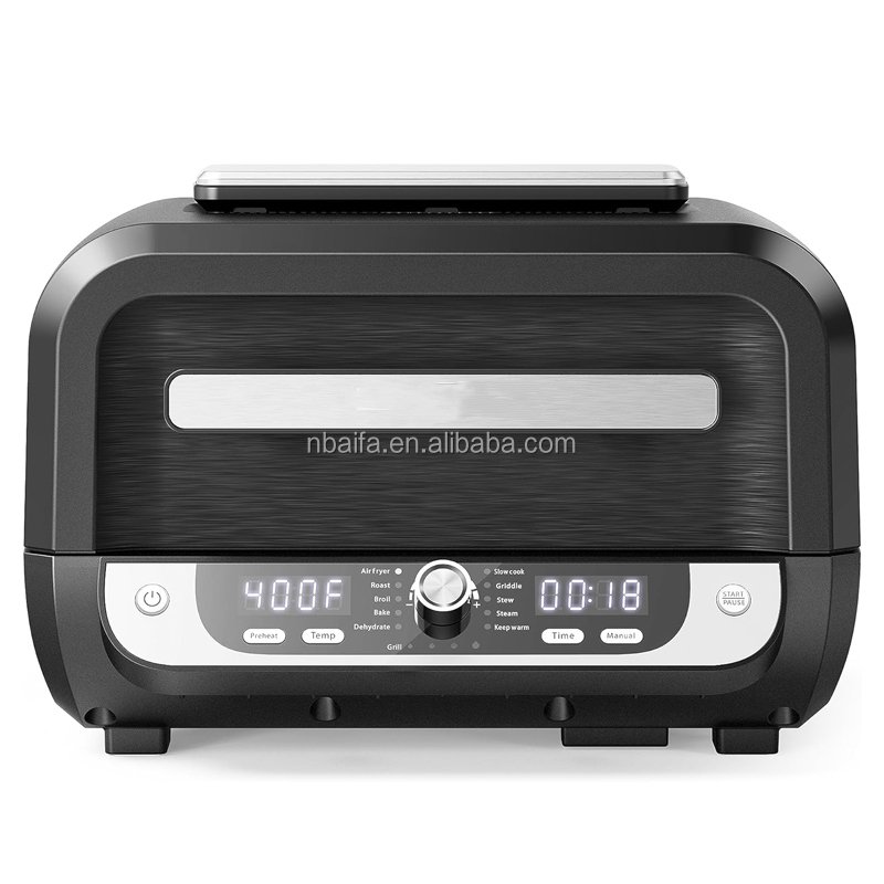 Aifa Indoor Air fryer grill 8 in 1 cooking function with Smart Thermometer smokeless grill and air fryer