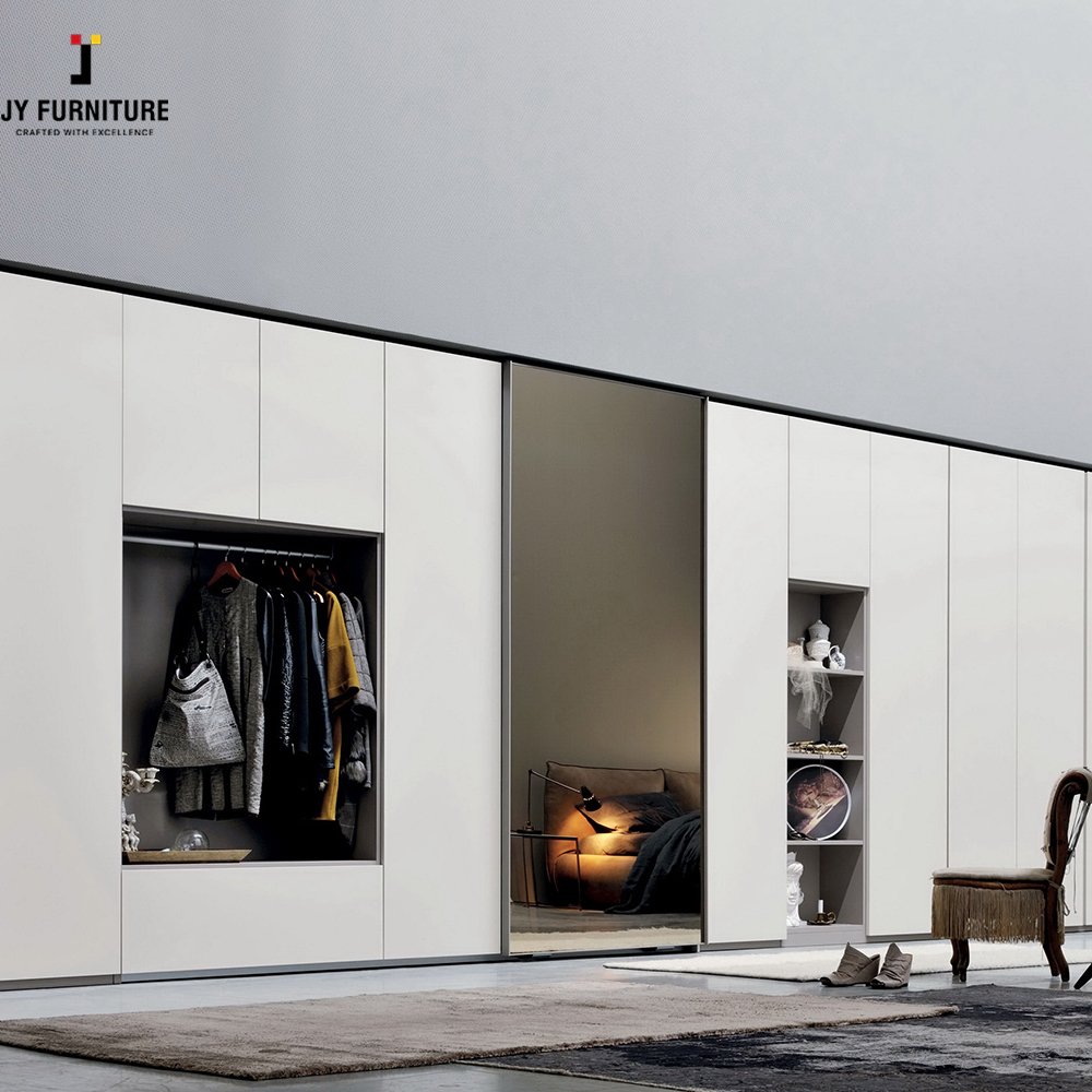 JY Bedroom Furniture Ready To Assemble Cheap Price Premium Quality Customizable White Hardwood Wardrobes From Vietnam