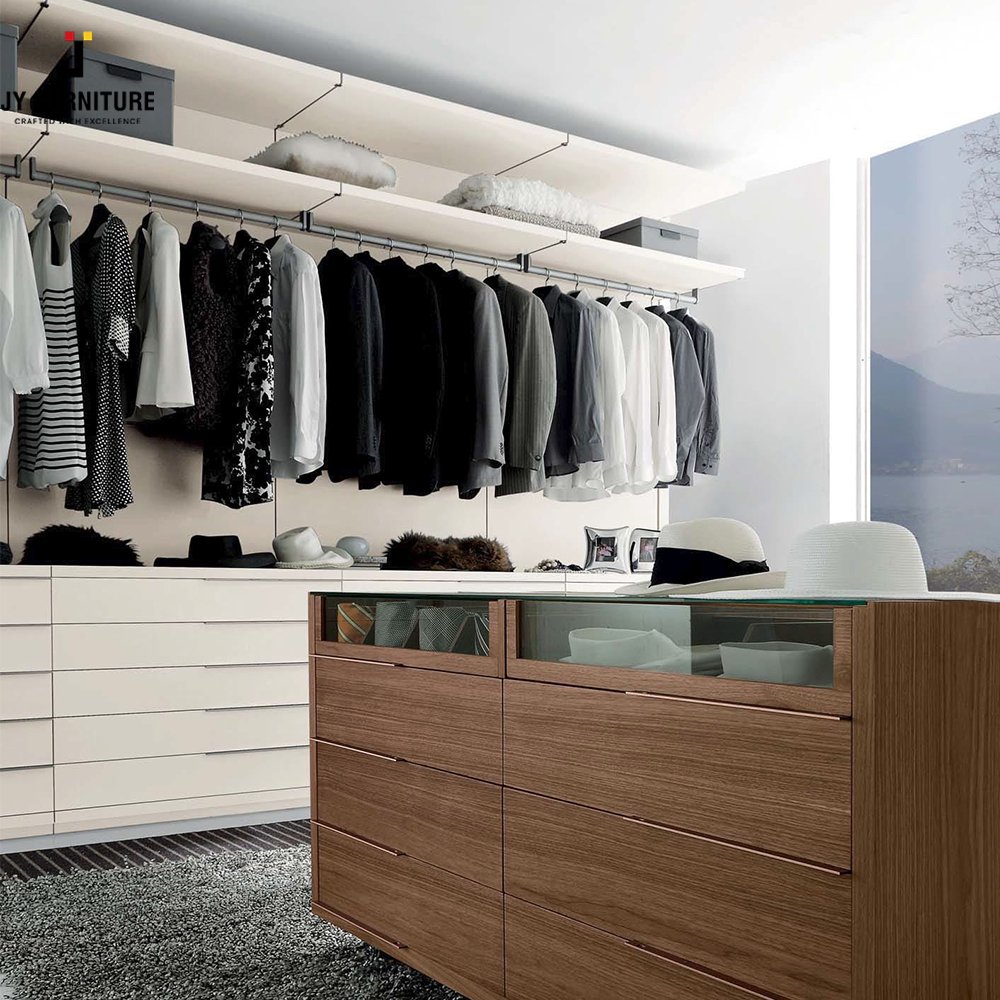 JY Bedroom Furniture Ready To Assemble Cheap Price Premium Quality Customizable White Hardwood Wardrobes From Vietnam