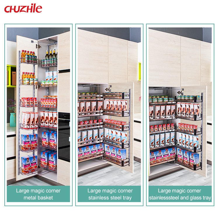 Pantry Unit Cabinet Drawer Storage Organizer Pull Out Organizer Pantry Storage Unit Bin stainless steel pantry unit