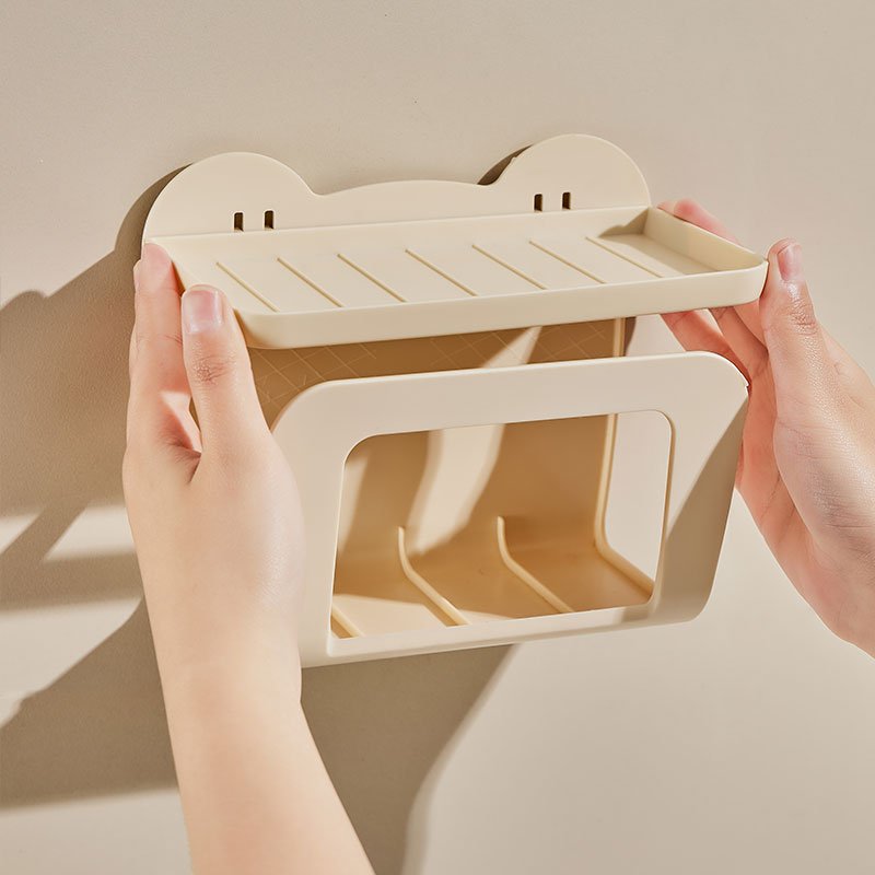 Custom Square Plastic Storage Boxes Kitchen and Bathroom Organizer with Drawers for Household Use