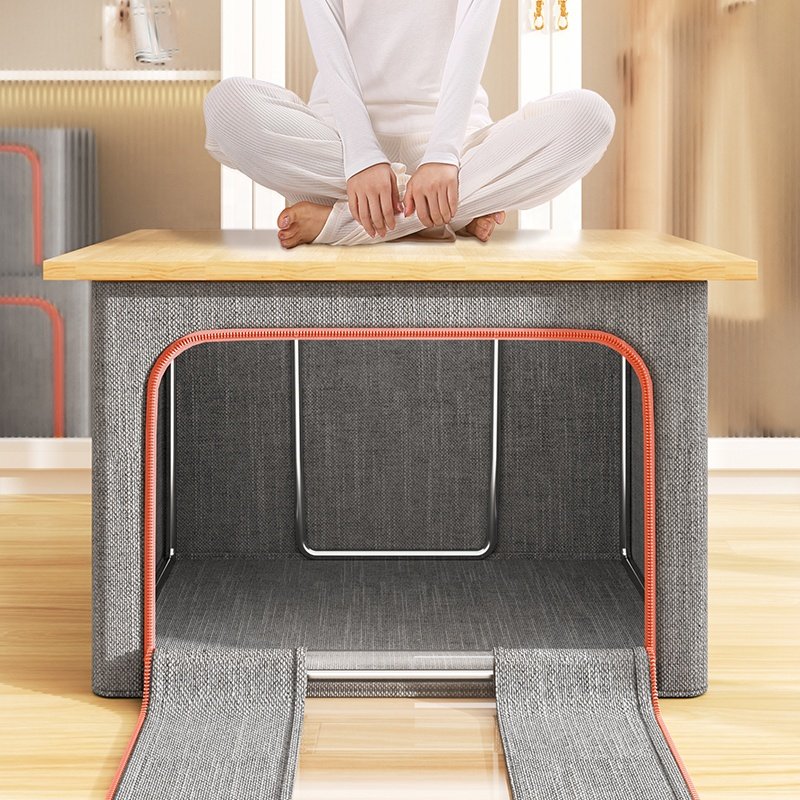 25/66/100L wardrobe foldable cloth storage organizer bag large capacity waterproof linen steel frame clothes storage box