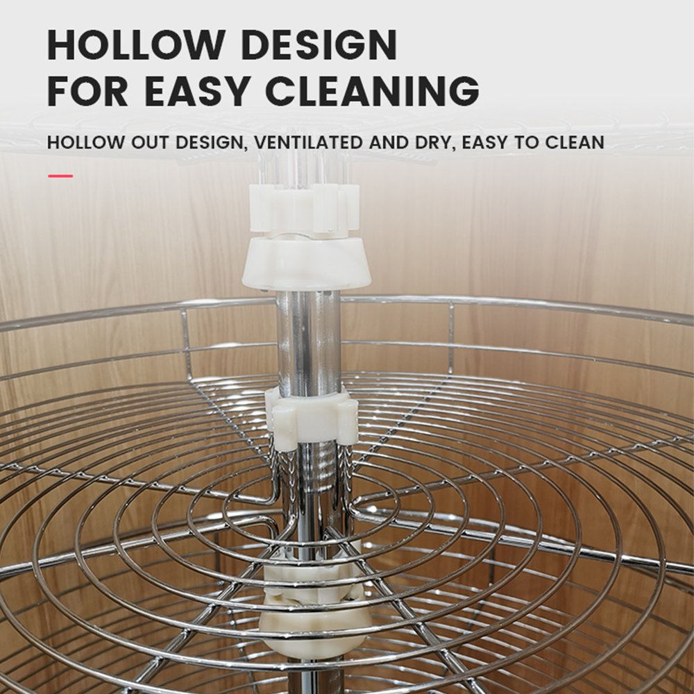 Customized Simple 2 Layer Cabinet Rack Swing Kitchen Cabinet Accessories Magic Corner Rotating Basket