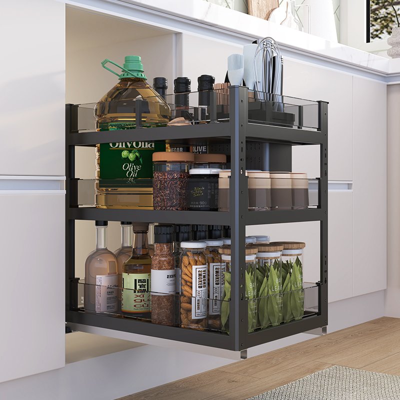 Modular Stainless Steel Kitchen Drawer Sliding Basket Cabinet Pull Out Wire Basket Drawer