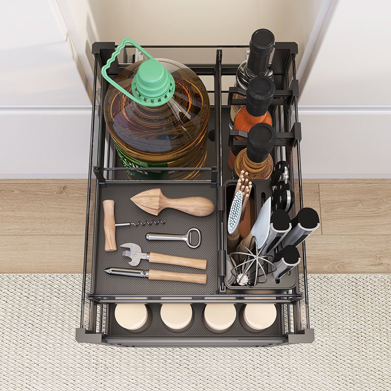 Modular Stainless Steel Kitchen Drawer Sliding Basket Cabinet Pull Out Wire Basket Drawer