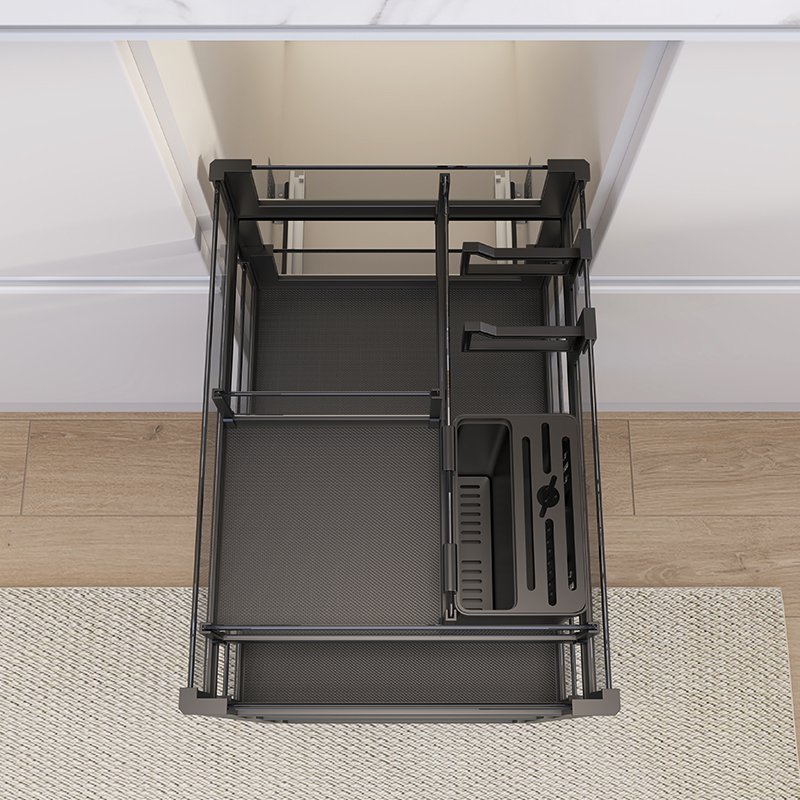 Modular Stainless Steel Kitchen Drawer Sliding Basket Cabinet Pull Out Wire Basket Drawer