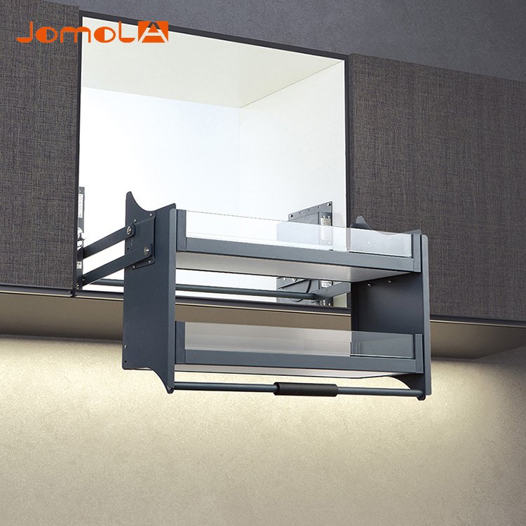 Hot sale factory direct kitchen pull out lift basket pull down shelf