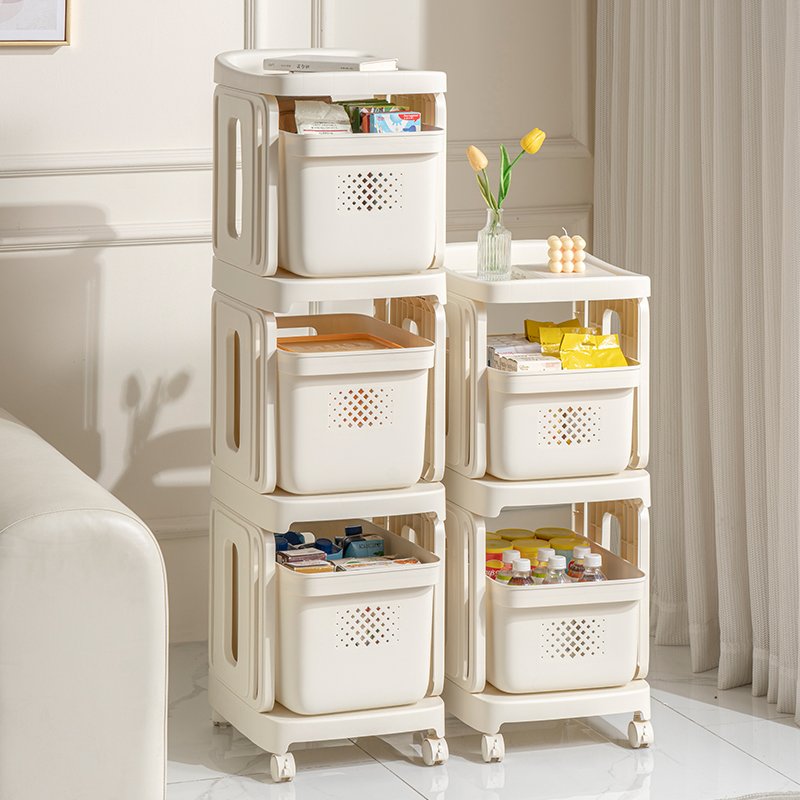 Shengbang Household Mobile Multi Layer Plastic Drawer Storage Cabinets Chest Of Drawers