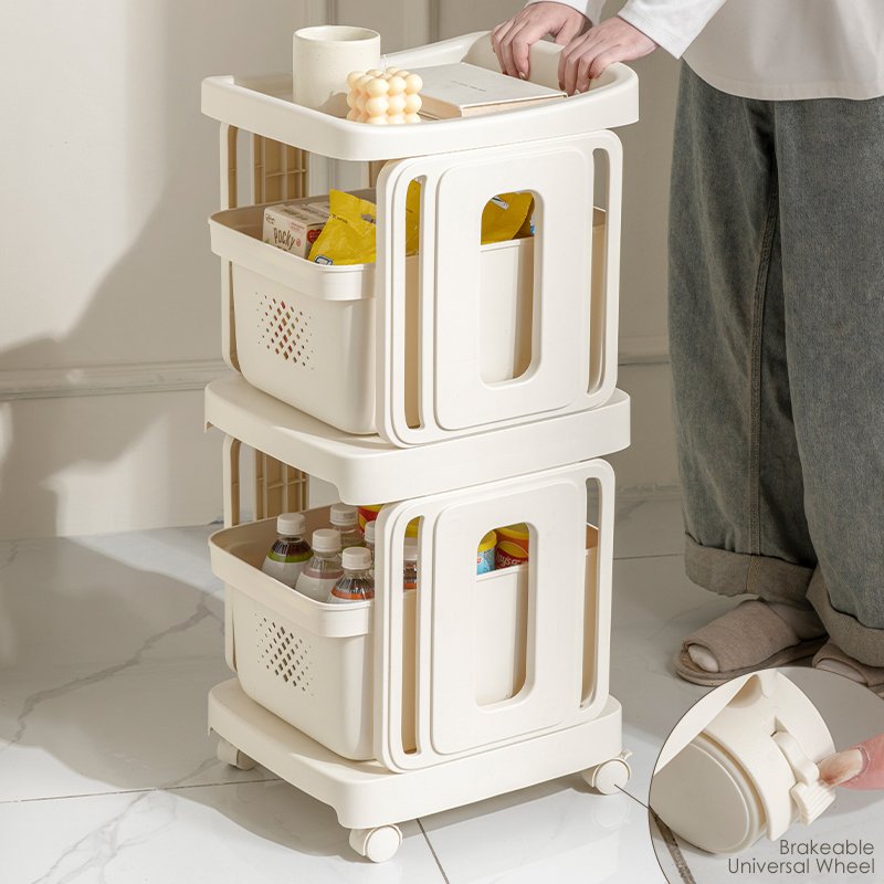 Shengbang Household Mobile Multi Layer Plastic Drawer Storage Cabinets Chest Of Drawers
