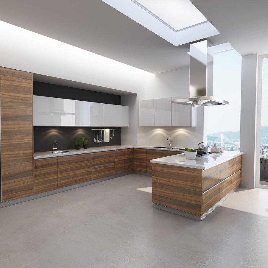 high gloss lacquer kitchen cabinet modular kitchen cabinet combinations and island