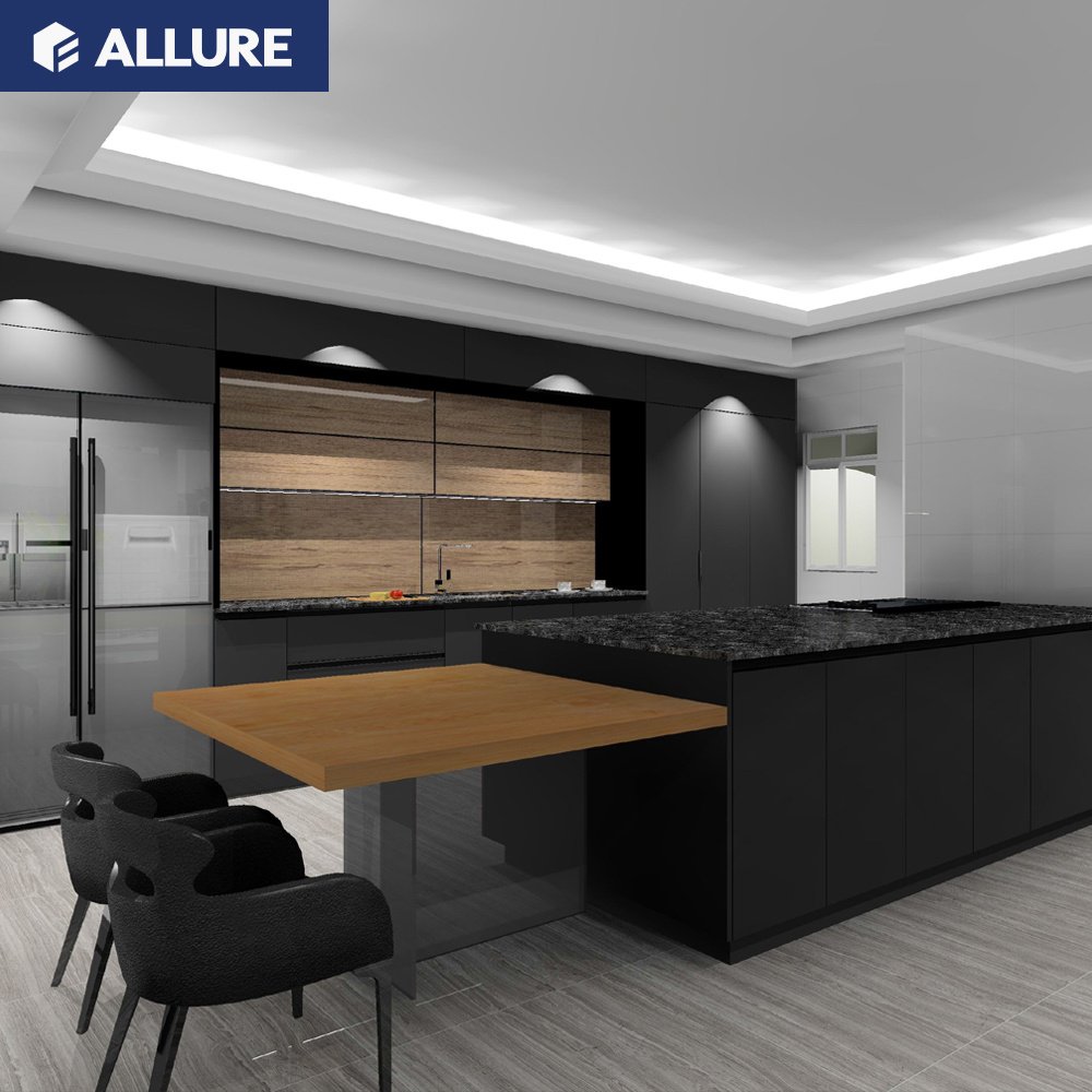 Allure Fiberglass Kitchen Sink Cabinets Export Cheap China Customized Durable Modern Stainless Steel Faucet Wall Cabinets E0, E1