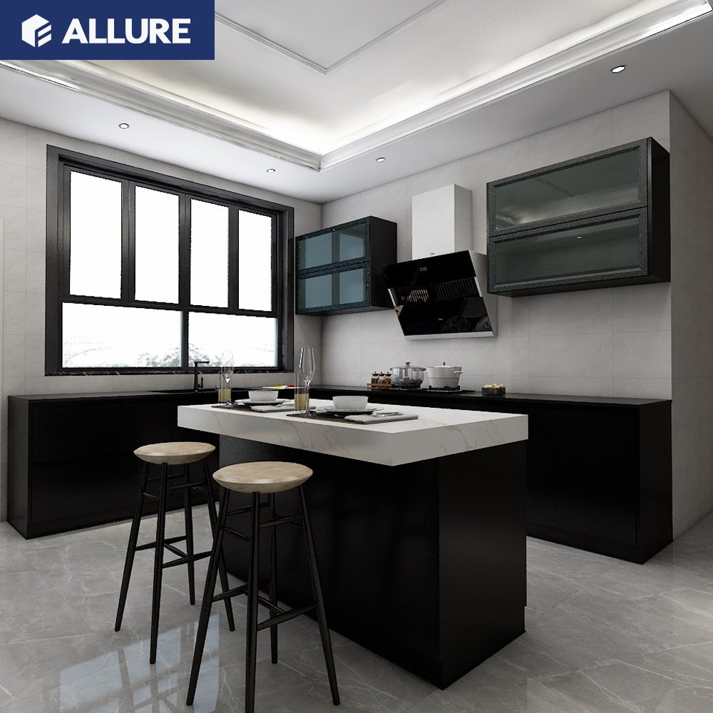 Allure Fiberglass Kitchen Sink Cabinets Export Cheap China Customized Durable Modern Stainless Steel Faucet Wall Cabinets E0, E1