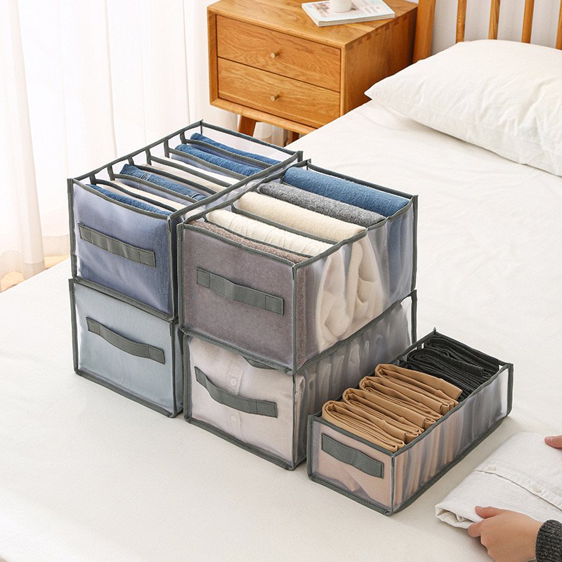 Folding Closet Panties And underwear Socks Storage Boxes Wardrobe Clothes Underwear Organizer Drawers Clothes Separator Boxes