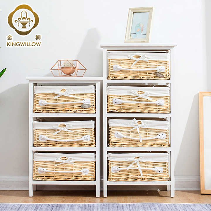 Wholesale hand-made willow furniture storage drawers, baskets, storage boxes and lined boxes