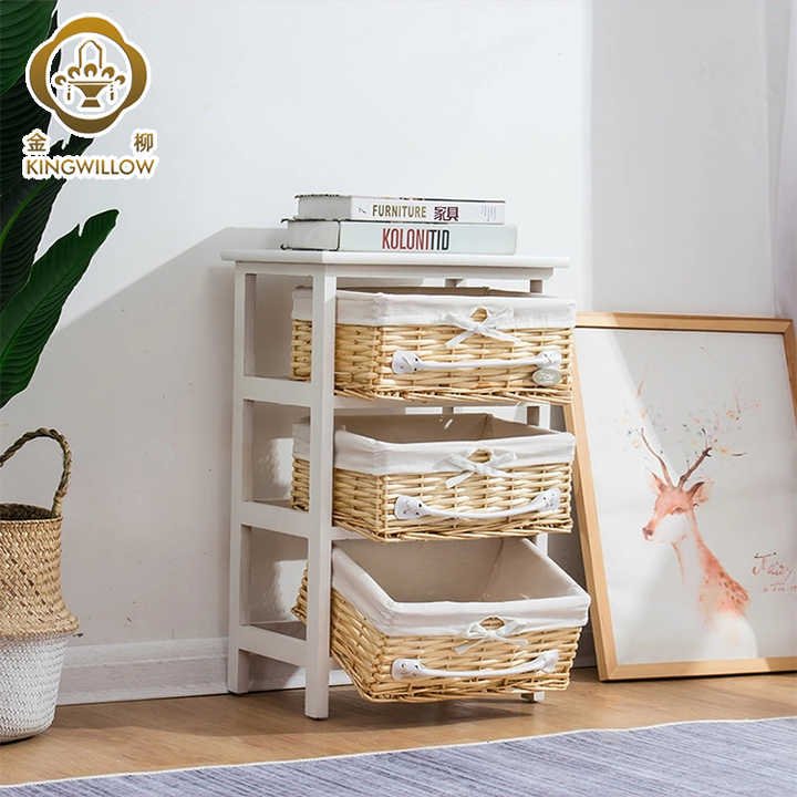 Wholesale hand-made willow furniture storage drawers, baskets, storage boxes and lined boxes