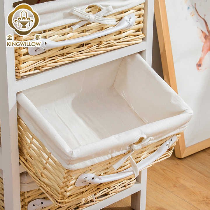 Wholesale hand-made willow furniture storage drawers, baskets, storage boxes and lined boxes