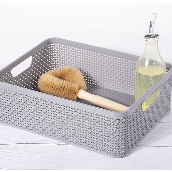 Home bedroom rectangular storage box Household Living Room Clutter Storage bin Office Supplies Storage Basket Drawer Organizer