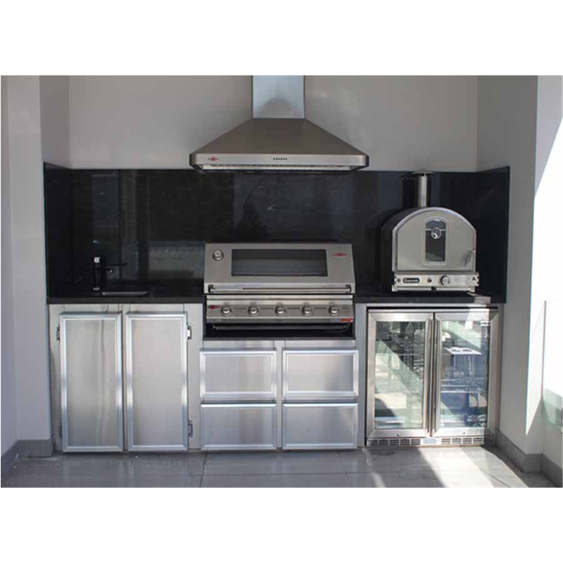 Vermont Modern Island Stainless Steel Grill Set Modular Kitchen Outdoor Cabinets Outdoor Mini Flat Pack Kitchen With Cabinet