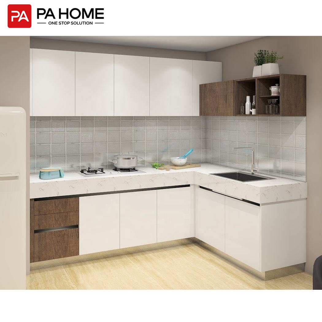 PA custom hpl simple modern small lacquer kitchen cabinet units