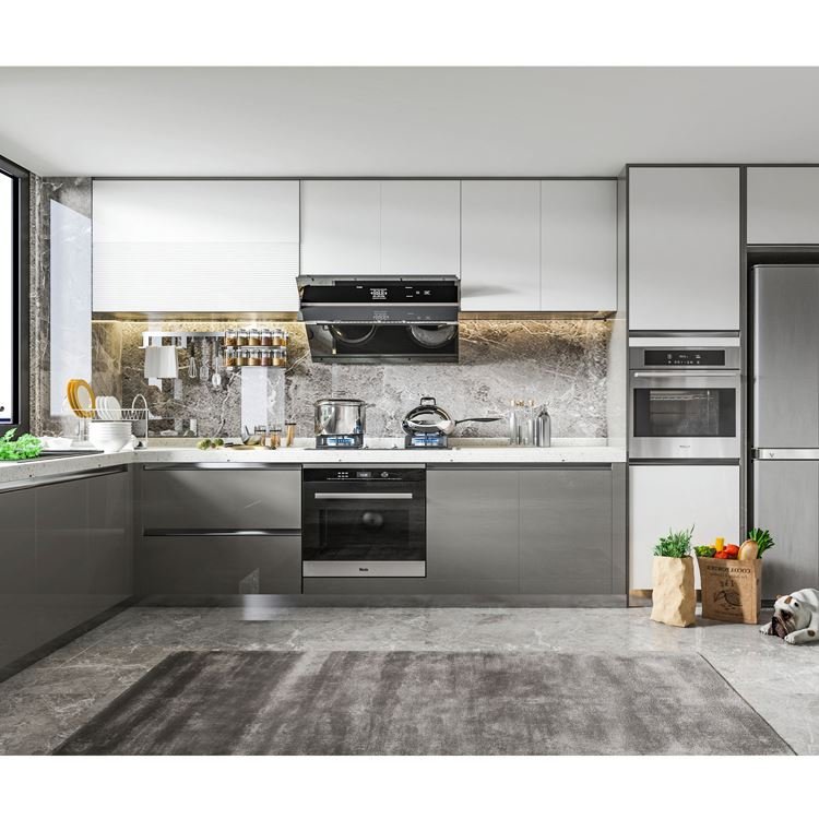 White Corner Modern Cabinet Door Handles Kitchen