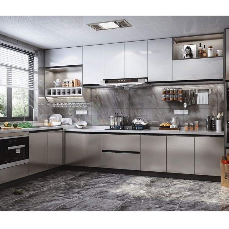 White Corner Modern Cabinet Door Handles Kitchen