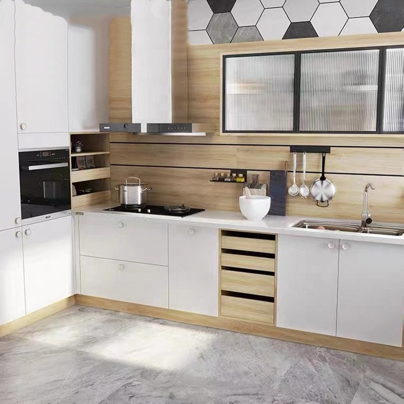Custom Kitchen Furniture Modern Stainless Steel Kitchen Cabinets Set muebles de cocina integral