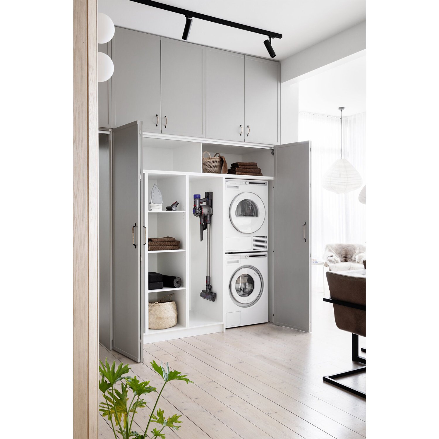 Laundry Room Organizer Cabinets Sink Cabinet with Washing Machine Modern Laundry Cabinets