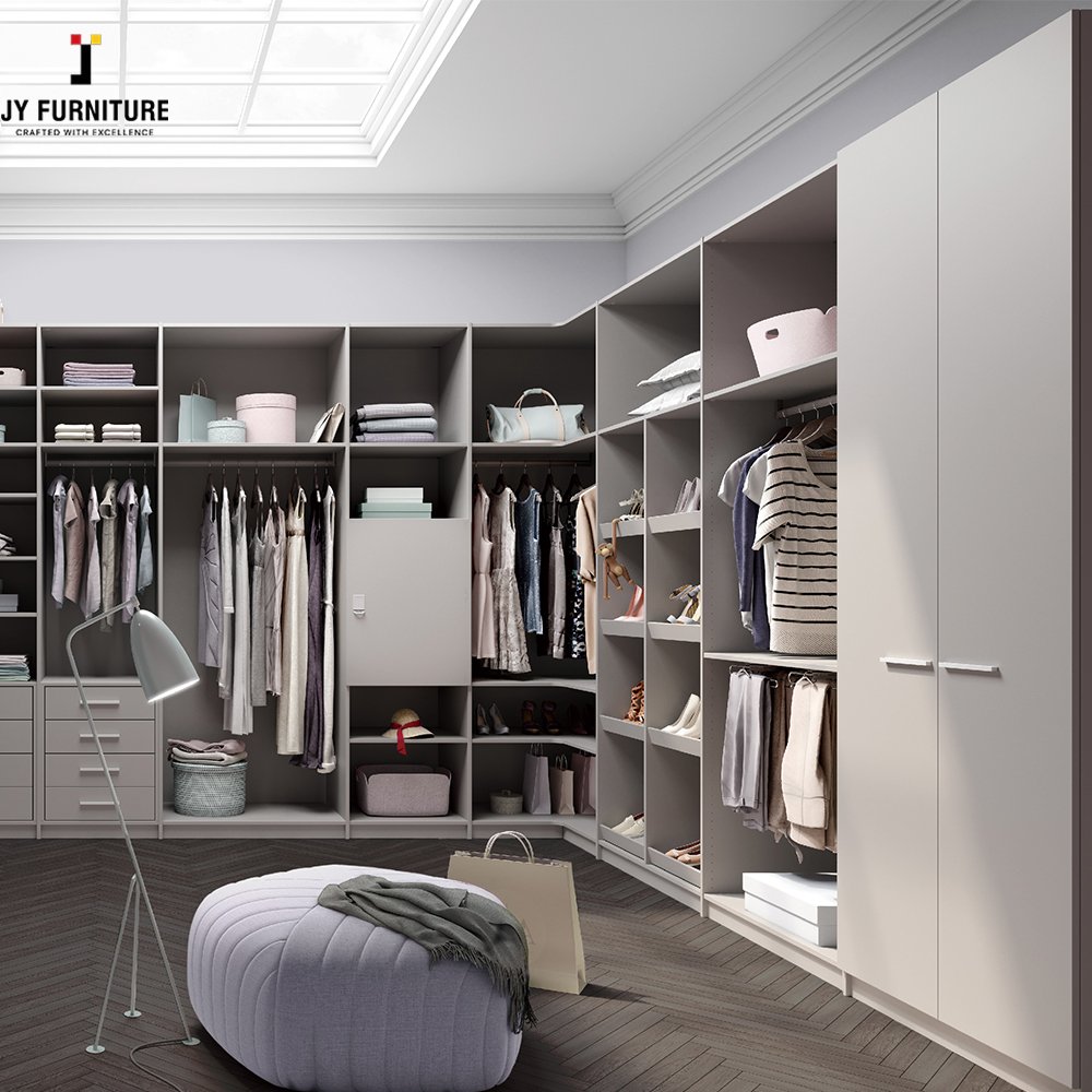 JY Vietnamese Furniture Wholesale Walk In Modualr High End Hardwood Wardrobes From Vietnam