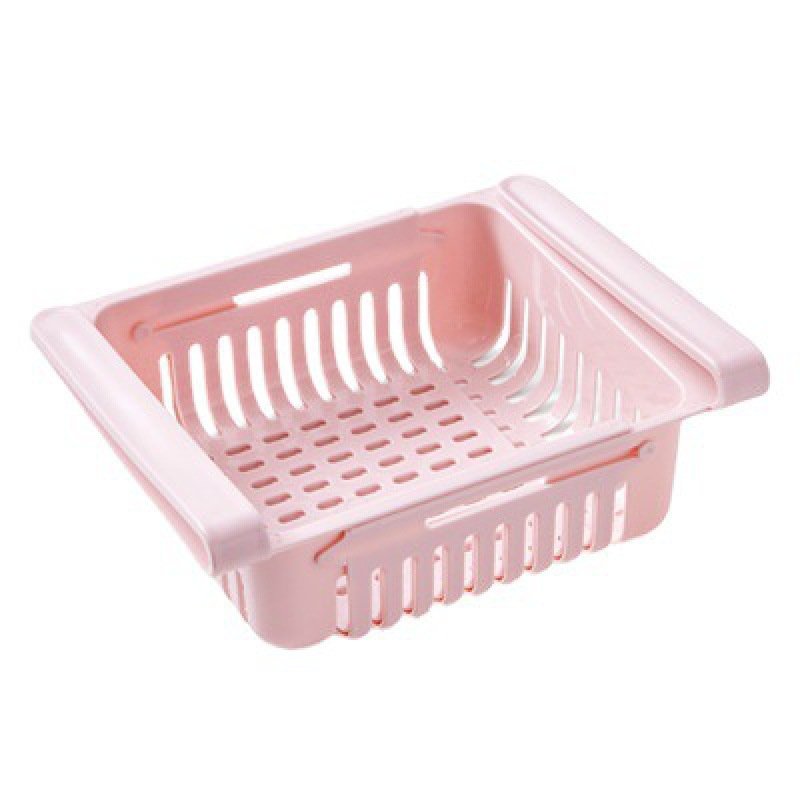 Fridge Organizer Drawer Stretch Basket Holder Storage Box Fruits Vegetable Refrigerator Storage Drain Basket