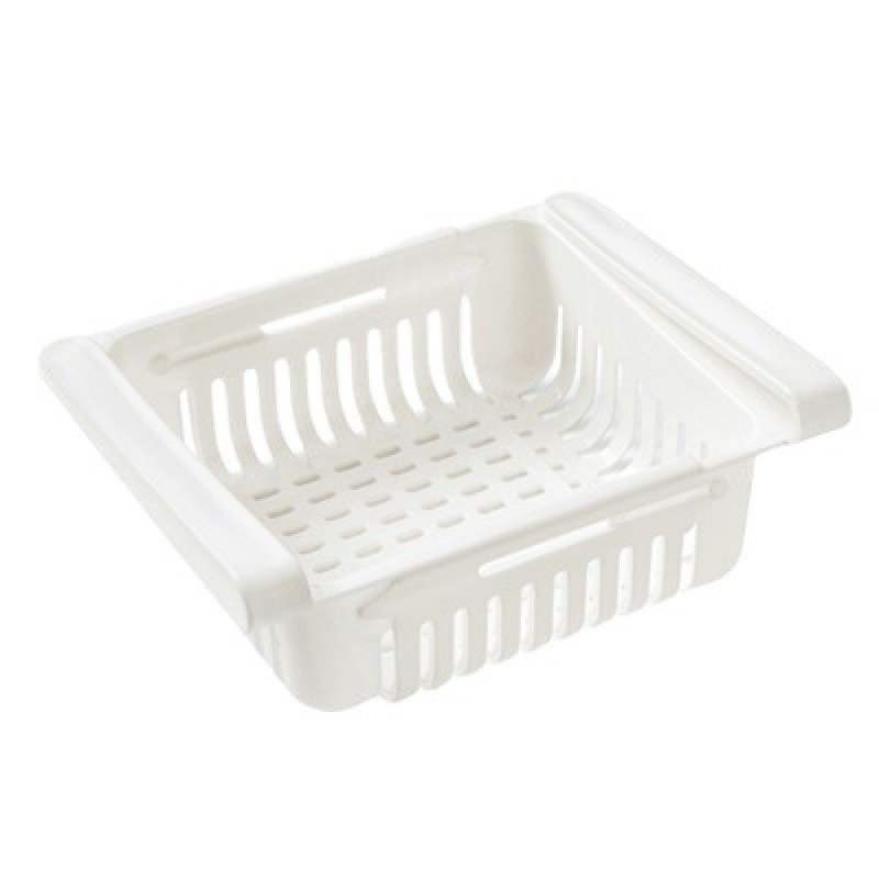 Fridge Organizer Drawer Stretch Basket Holder Storage Box Fruits Vegetable Refrigerator Storage Drain Basket