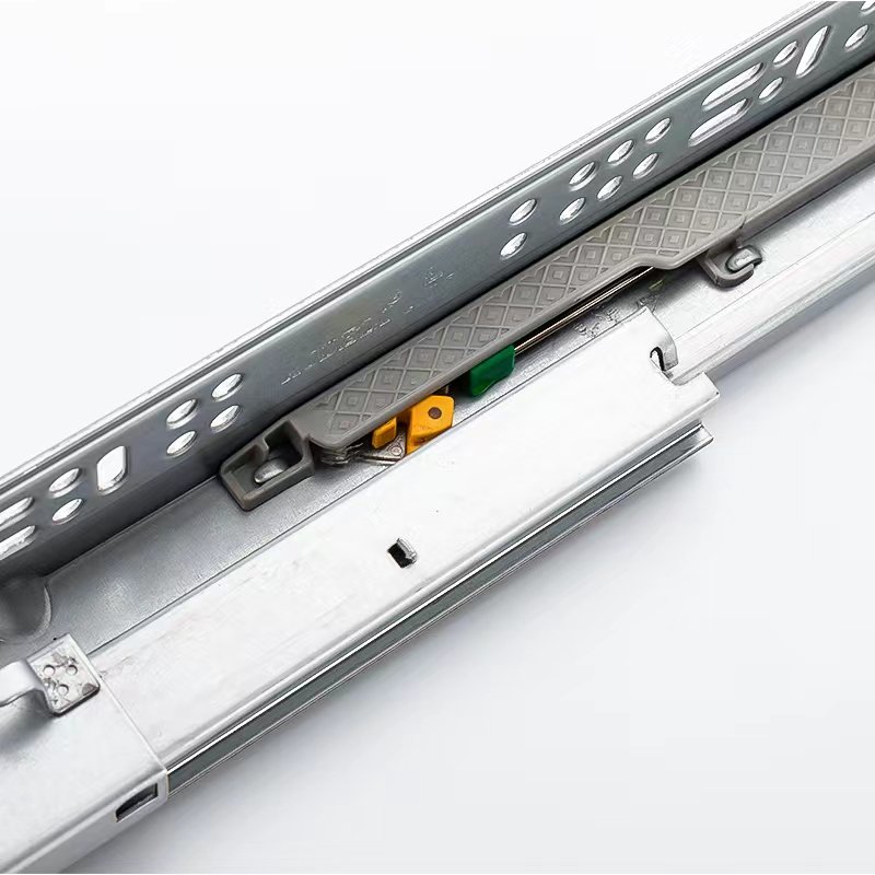 Factory Custom 3 Fold Hidden Telescopic Rails Soft Close Undermount Concealed Drawer Slide