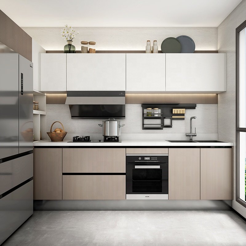 Suofeiya Lower Lacquer Glossy Build in Kitchen Freestanding Pantry Cabinet Cupboard Africa