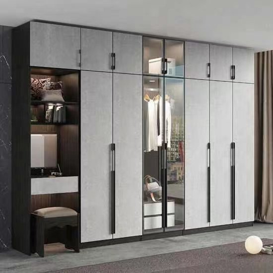 wholesale custom luxury hotel furniture plywood modern storage closets wooden armirah designs bedroom furniture glass wardrobe