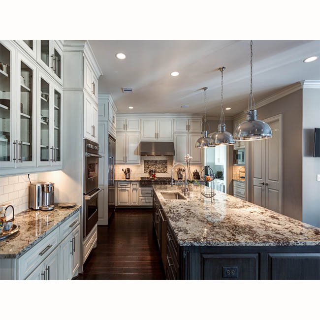 Blue island solid wood cabinet for sale white pantry u shape freestanding layout kitchen sink unit