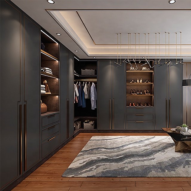 Whole-house Custom Modern Light Luxury Kitchen Cabinets Kitchen Furniture Set TV Side Cabinet Wardrobe Balcony Cabinet