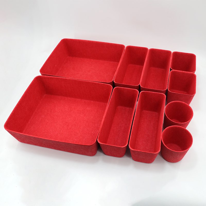 Underwear Drawer Organizer Dividers, Foldable Closet Storage Organizer, Clothing Storage Boxes for Lingerie, Bras,Socks