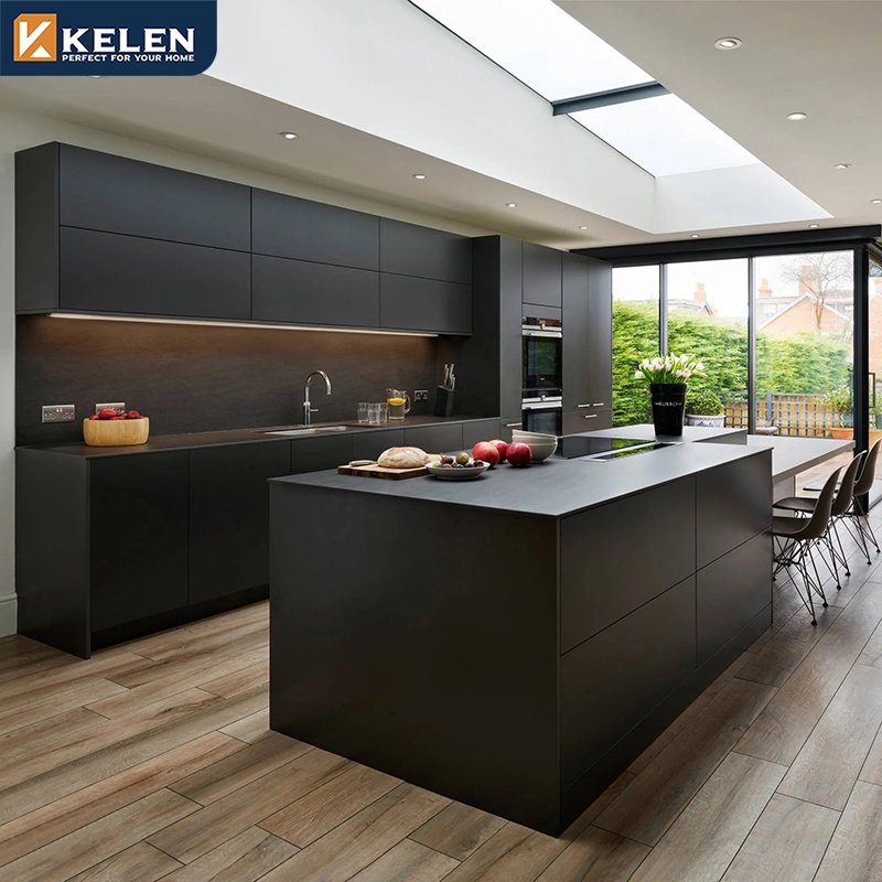 KELEN 2024 kitchen cabinet designs supplier wholesale modular modern wood furniture kitchen cabinet