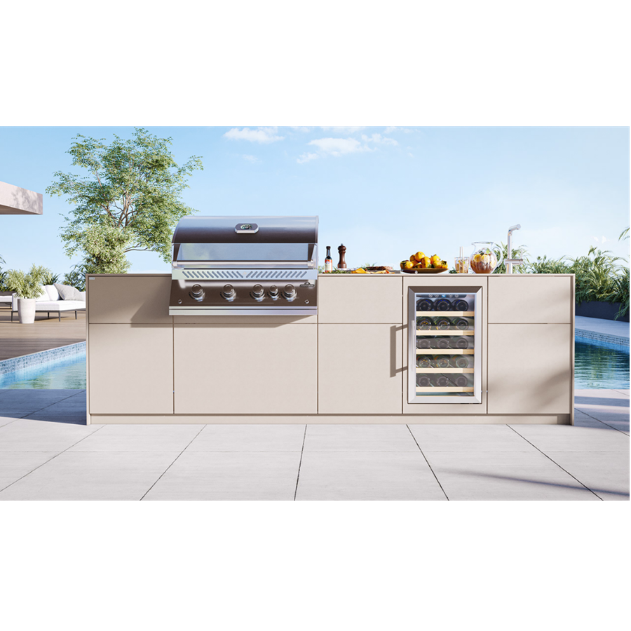 Freestanding Stainless Steel Outdoor Kitchen Custom Design Black Outdoor Kitchen With Sink And Grill