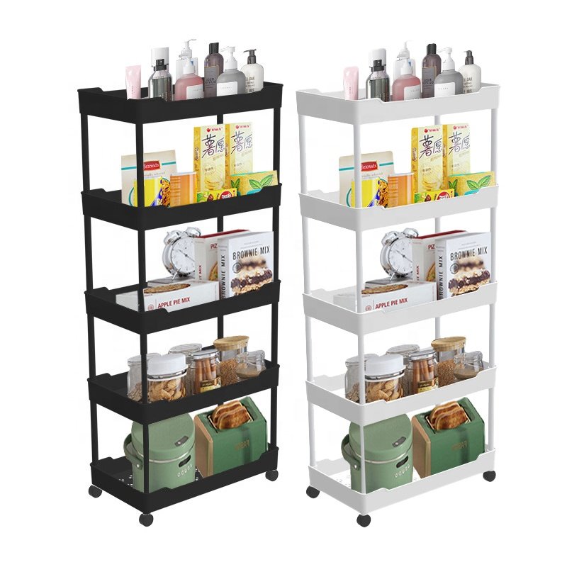 Top Sales Plastic Fruit Basket Kitchen Storage Cart Durable Storage Trolley Kitchen drawer Cart