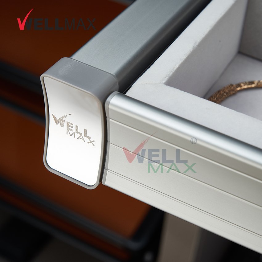 WELLMAX Wardrobe Accessories Jewelry Tray Drawer Pull Out Sliding Organizer Box Basket Storage For Bedroom