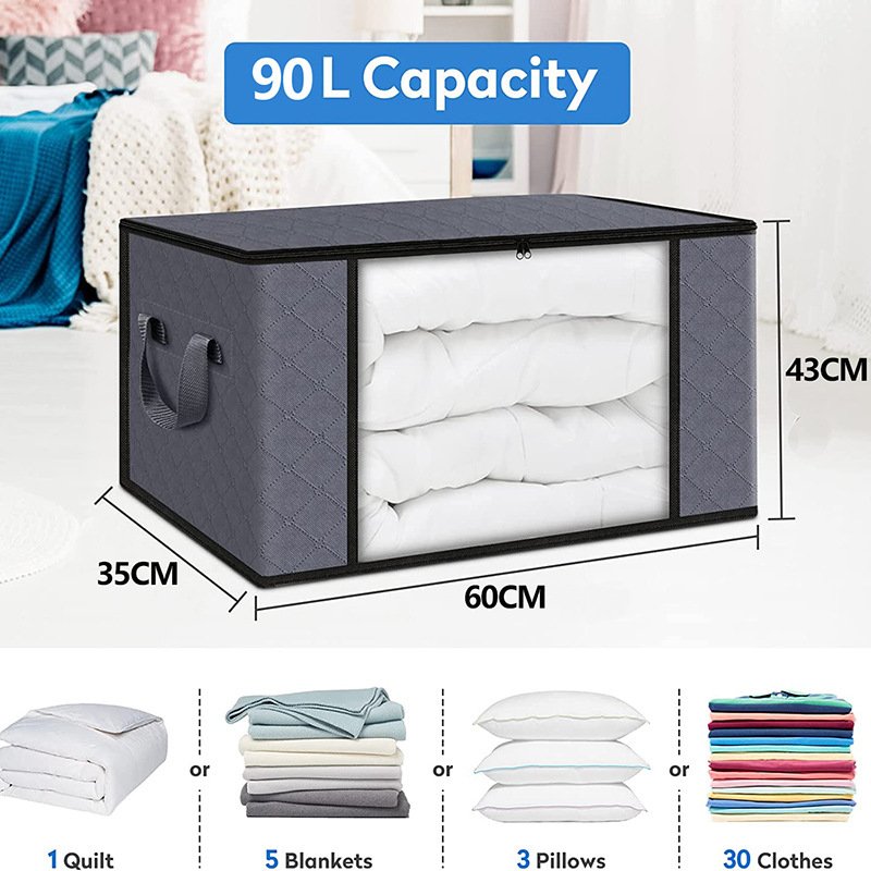 Drawer Clothes Organizers Living Room Storage Bags for Clothes Organizer Latest PP Board Steel Frame Design 3D Fabric Foldable